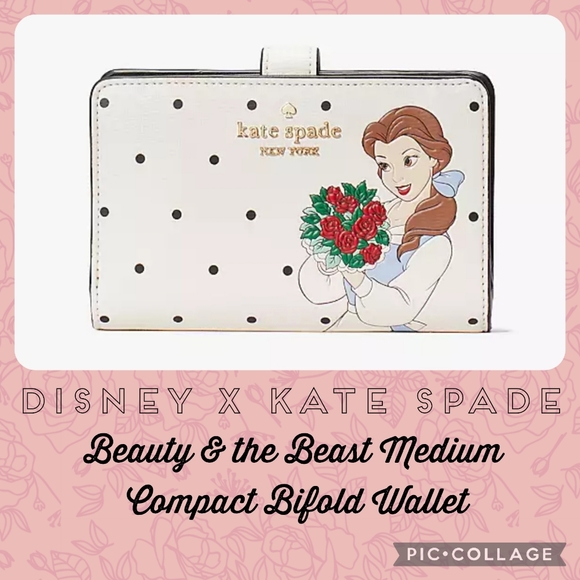 kate spade Handbags - KATE SPADE Beauty & the Beast Medium Compact Bifold Wallet